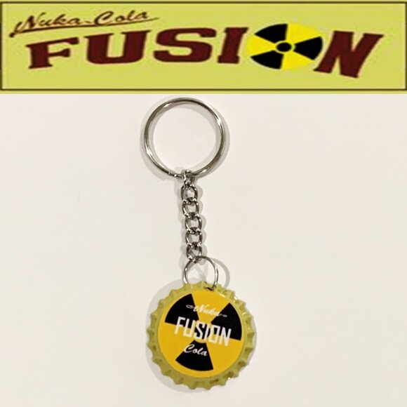 Fallout 4 Nuka Cola Fusion Cap Keychain - 3.5inch Gaming Keychain - Picture 1 of 7